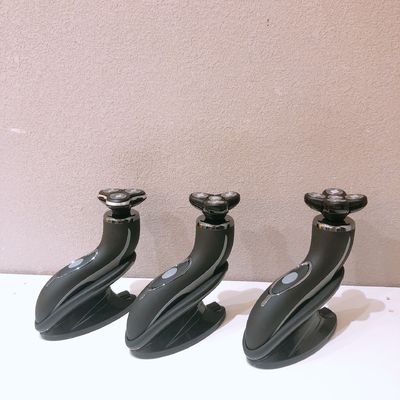 Rasoir électrique portable pour homme avec lame en acier inoxydable et manche en plastique pour le visage