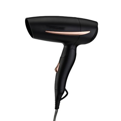 Sèche-cheveux de voyage double tension 1200W 220-240V avec garantie d'un an, poignée pliable compacte pour salon et usage domestique