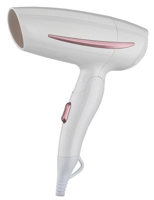 Sèche-cheveux de voyage double tension 1200W 220-240V avec garantie d'un an, poignée pliable compacte pour salon et usage domestique