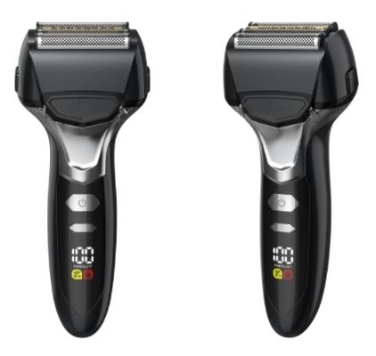 Rasoir électrique cinq lames pour hommes avec batterie 1000mAh et 90 minutes d'autonomie, étanche IPX6, rechargeable par USB