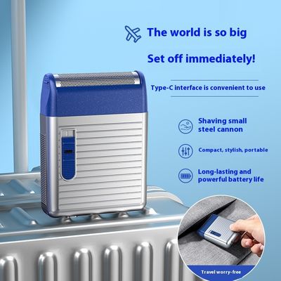 Rasoir électrique portable ANBOLIFE Mini avec 60 minutes d'autonomie, garantie 1 an et puissance de 5W, rasoir rechargeable par USB