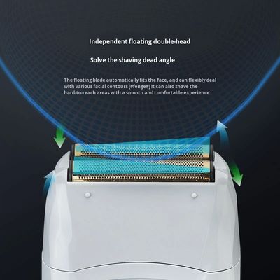 Un rasoir électrique rechargeable avec une batterie de 1200 mAh et un écran numérique pour le toilettage des hommes