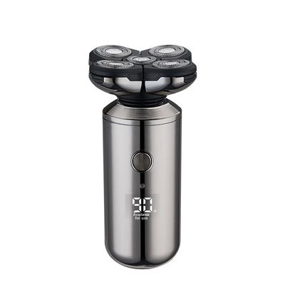 Rasoir électrique rechargeable ANBOLIFE Smart à cinq lames avec affichage numérique, alimenté par USB et pièces de rechange gratuites pour hommes