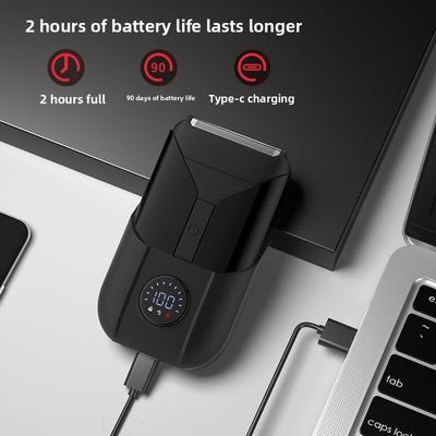 Rasoir électrique à deux lames 5V avec boîtier en plastique pour le rasage du corps masculin