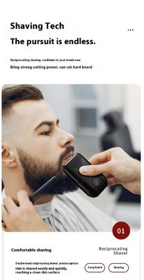 Rasoir électrique à deux lames 5V avec boîtier en plastique pour le rasage du corps masculin