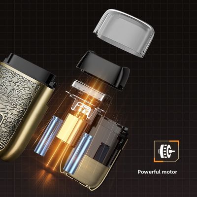 Un rasoir électrique professionnel pour homme avec une batterie de 500 mAh, des lames en acier inoxydable et un lavage complet du corps