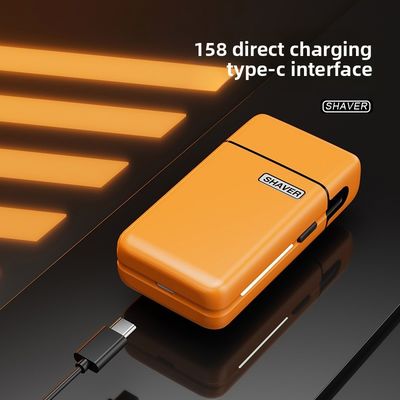 Mini rasoir électrique portable avec 1,5 heure de charge Parties de rechange gratuites et boîtier en plastique pour hommes
