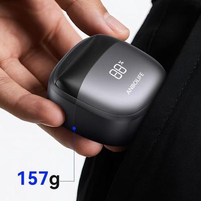 ANBOLIFE 6 lame rasoir électrique avec aspiration magnétique et batterie au lithium 900mAh - IPX7 rasoir imperméable pour homme