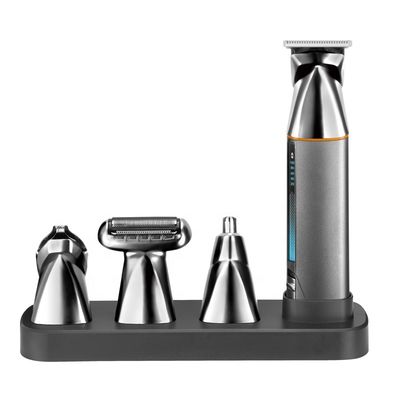 Tondeuse électrique multifonction 5 en 1 avec batterie 1200mAh et garantie d'un an pour une charge rapide et une tondeuse à cheveux lavable pour tout le corps