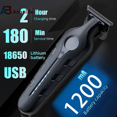 Trimmer professionnel de cheveux avec une durée de fonctionnement de 150 minutes une batterie Li-Ion de 1200 mAh et un temps de charge de 2h pour un usage domestique, hôtelier et commercial