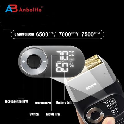 IPX7 rasoir électrique imperméable à l'eau pour homme avec batterie de 600 mAh et temps de travail de 60 à 90 minutes pour une utilisation complète du corps