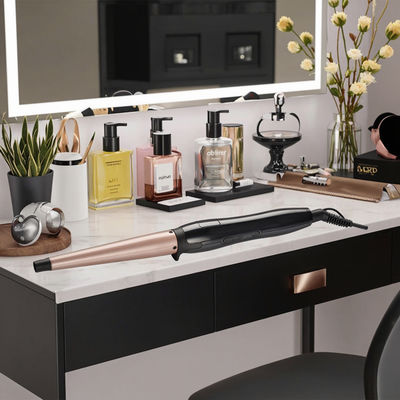 Fer à boucler en céramique avec canon de 25 mm, garantie 1 an et tension 110-240 V pour des boucles lisses et brillantes