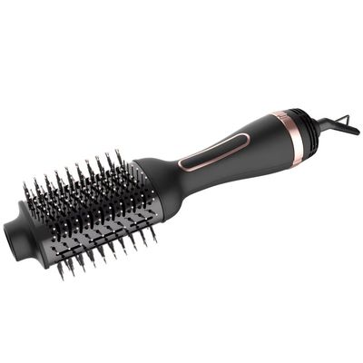 Brosse Sèche-Cheveux Multifonction Double Tension avec Brosse Ovale pour un Coiffage Facile