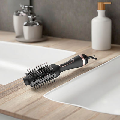 Brosse Sèche-Cheveux Multifonction Double Tension avec Brosse Ovale pour un Coiffage Facile