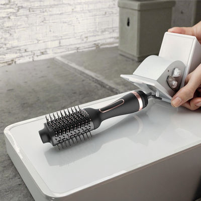 Brosse Sèche-Cheveux Multifonction Double Tension avec Brosse Ovale pour un Coiffage Facile