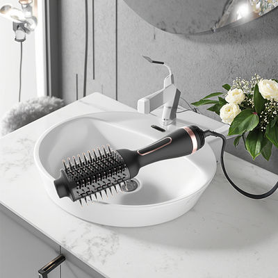 Brosse Sèche-Cheveux Électrique Multifonction avec Brosse Ovale pour un Coiffage Facile à la Maison, en Salon ou en Voyage