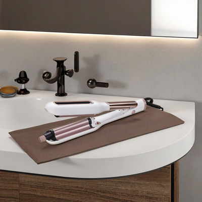 Fer à friser réglable avec chauffage rapide et garantie d'un an pour le coiffage professionnel