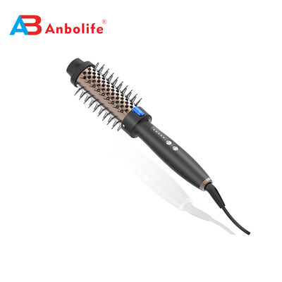ANBOLIFE 2 en 1 brosse à air chaud chauffée ronde avec 15s chauffage PTC rapide et tonneau 32/38mm pour le volume et le redressement des cheveux