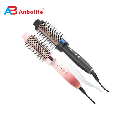 ANBOLIFE 2 en 1 brosse à air chaud chauffée ronde avec 15s chauffage PTC rapide et tonneau 32/38mm pour le volume et le redressement des cheveux
