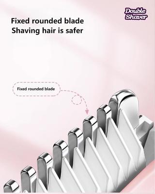 Un rasoir électrique 2 en 1 pour femmes avec 90 minutes de temps de travail et une batterie de 400 mAh