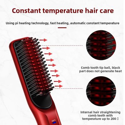 ANBOLIFE Mini Législateur de cheveux sans fil rechargeable avec plaques en céramique pour usage domestique