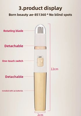 ANBOLIFE Trimmer de cheveux électrique avec batterie au lithium pour usage domestique Trimmer personnel en plastique durable