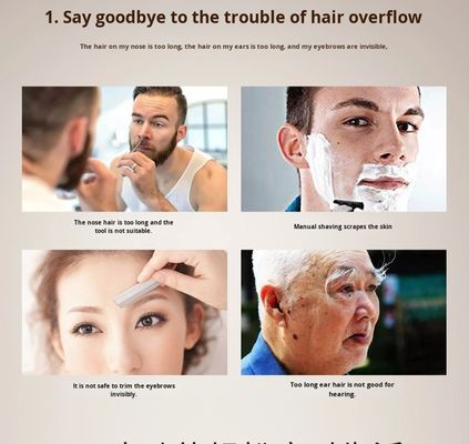 ANBOLIFE Trimmer de cheveux électrique avec batterie au lithium pour usage domestique Trimmer personnel en plastique durable