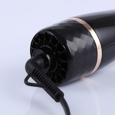 ANBOLIFE 2 Réglage de la vitesse et de la chaleur 1200W Compact séchoir à cheveux en plastique noir Brush à air chaud Brush à usage domestique