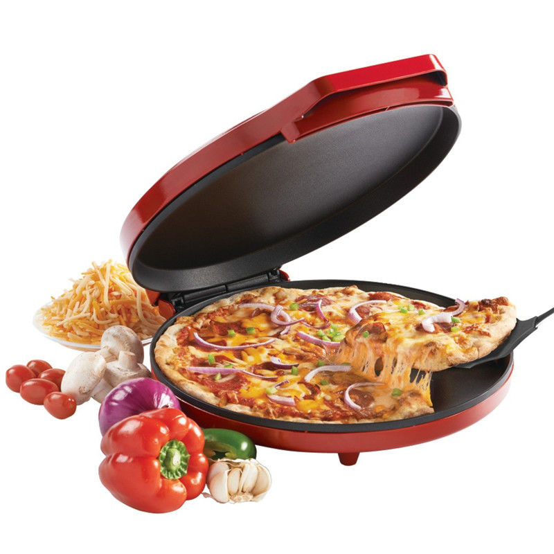 Ronde antiadhésif Anodisé dur revêtement électrique Pâtisserie de pizza bricolage four alimentaire Pâtisserie en alliage d'aluminium Pâtisserie de friture de haute qualité