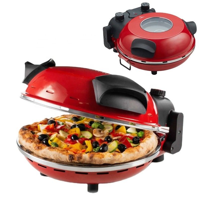 Fabricant de pizza électrique avec pierre spéciale pour cuire la pizza 1200 W Cuisinier à pizza