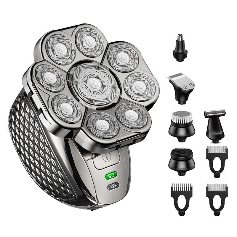 9D Hommes Produits de soins personnels mouillés secs chauves Barbeuses électriques pour hommes chauves