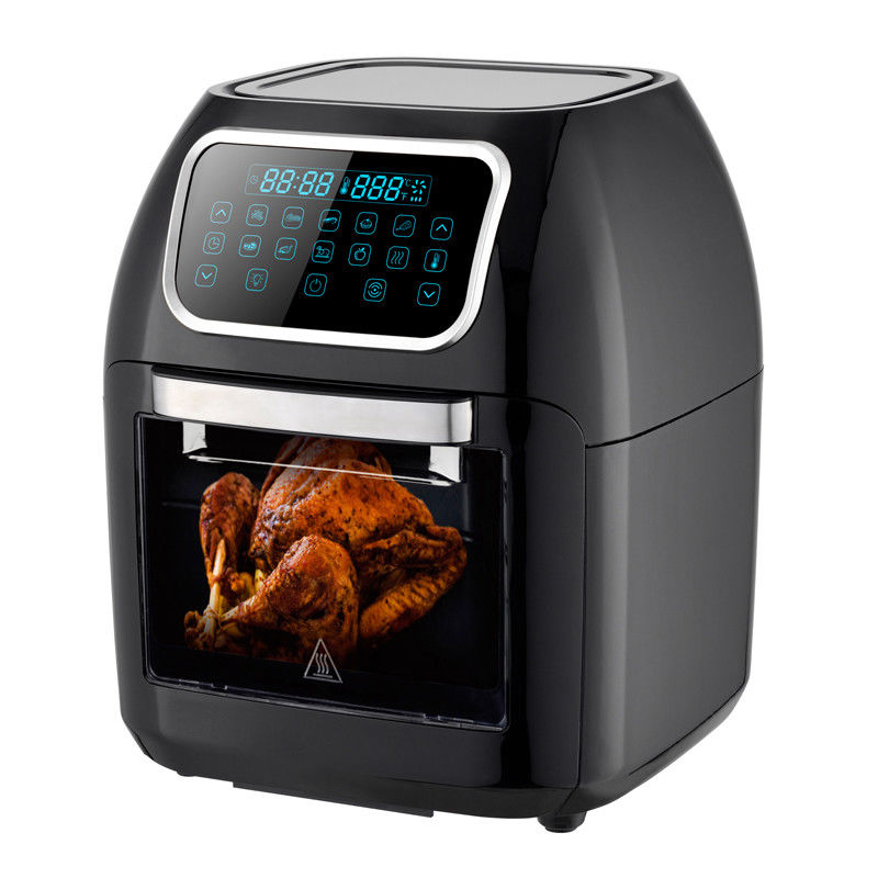 Cuisinière électrique numérique à air frais de 12L avec 8 préréglages de cuisson Rotisserie Déshydratant Cuisinière sans huile Grilleuse multifonctionnelle
