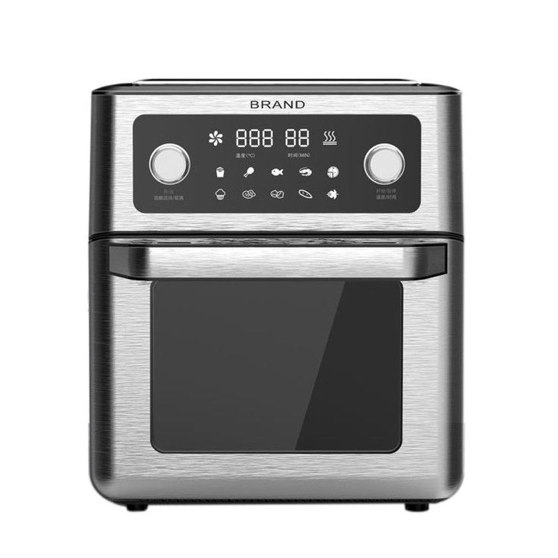 24L 12L Friture à air Fours Appareil de cuisine Appareil de cuisson en acier inoxydable Électricité rétro Grand verre de capacité