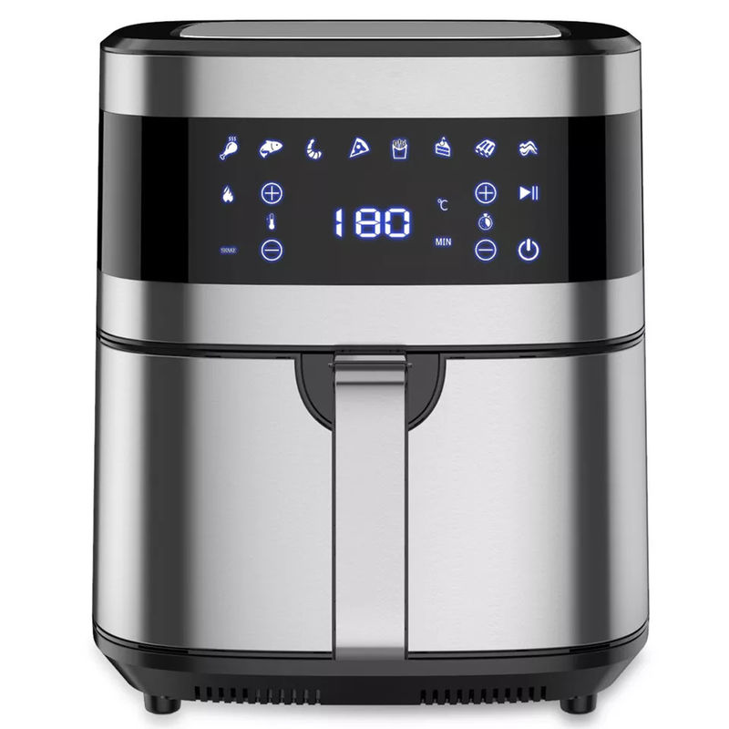 Friteuses à air automatiques XL 8L 7L 6.5L 5L Grande puissance Saine huile sans cuisson Friteuse à air profond électrique