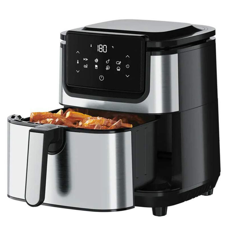 5.5L 6.5L 7L friteuse à air Petits appareils de cuisine Four sans huile en acier inoxydable Smart Digital