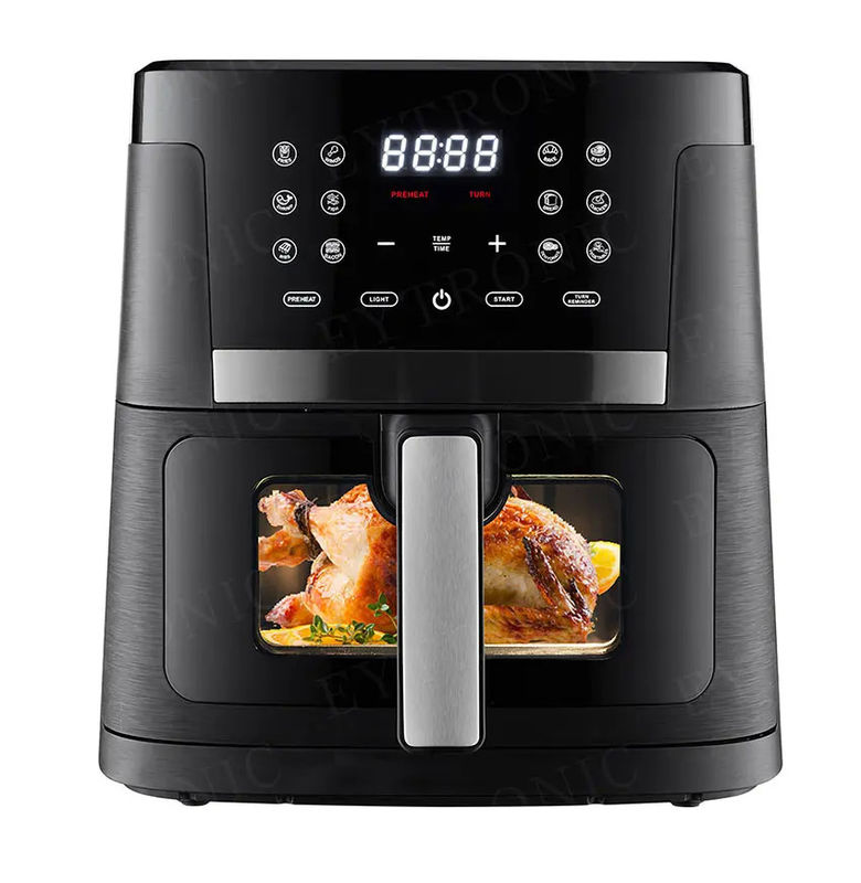 Friture à air numérique compacte 6.5L 7L à fenêtre visuelle