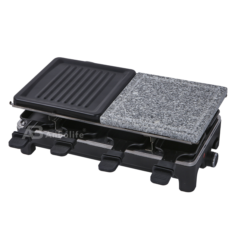Grille à raclette électrique Anbolife 1500W avec surface antiadhésive