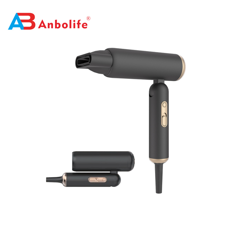 Sèche-cheveux professionnel pliable avec moteur BLDC et technologie ionique pour salon et usage domestique